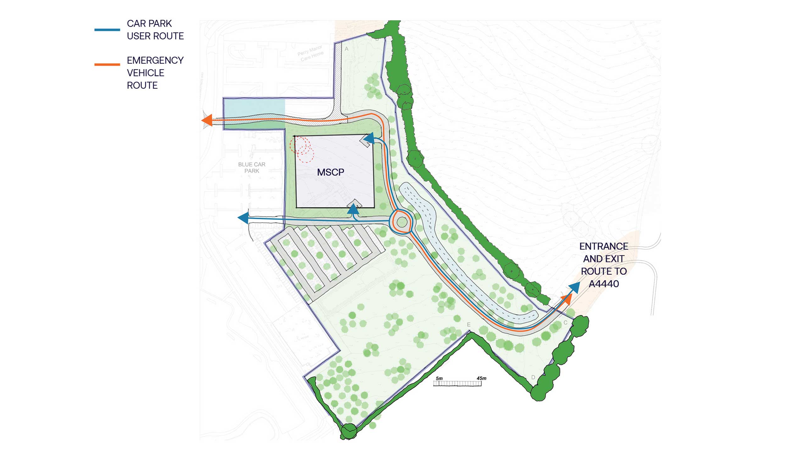 Car park site sketch