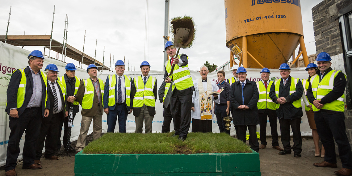 Taoiseach, Enda Kenny, turns sod at Ireland's Claremorris site
