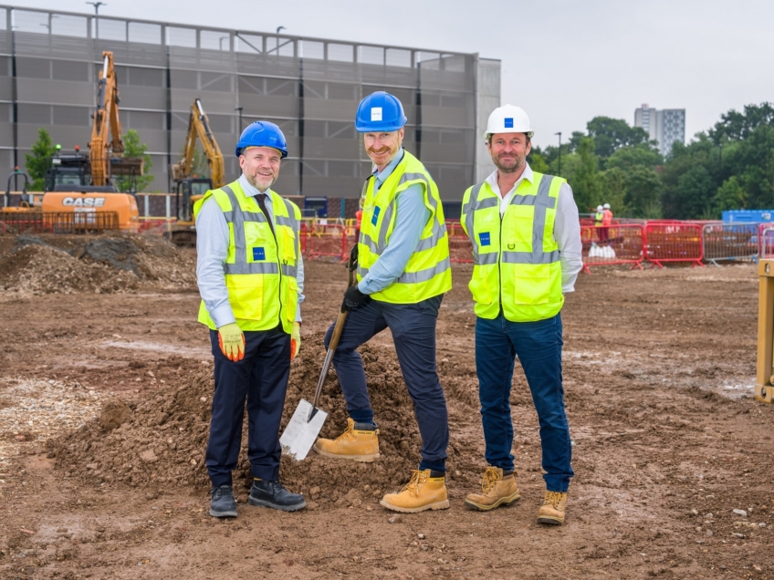 Construction work begins on new Aseptic Pharmacy and Sterile Service Department serving University Hospital Southampton